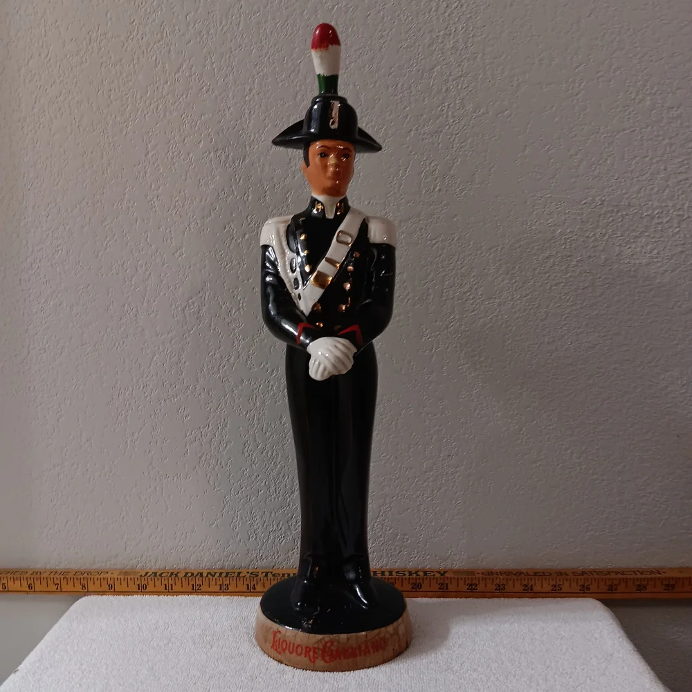 Ceramic Soldier Figurine with Black Uniform